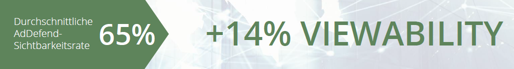 Überdurchschnittliche Viewability besser AdDefend